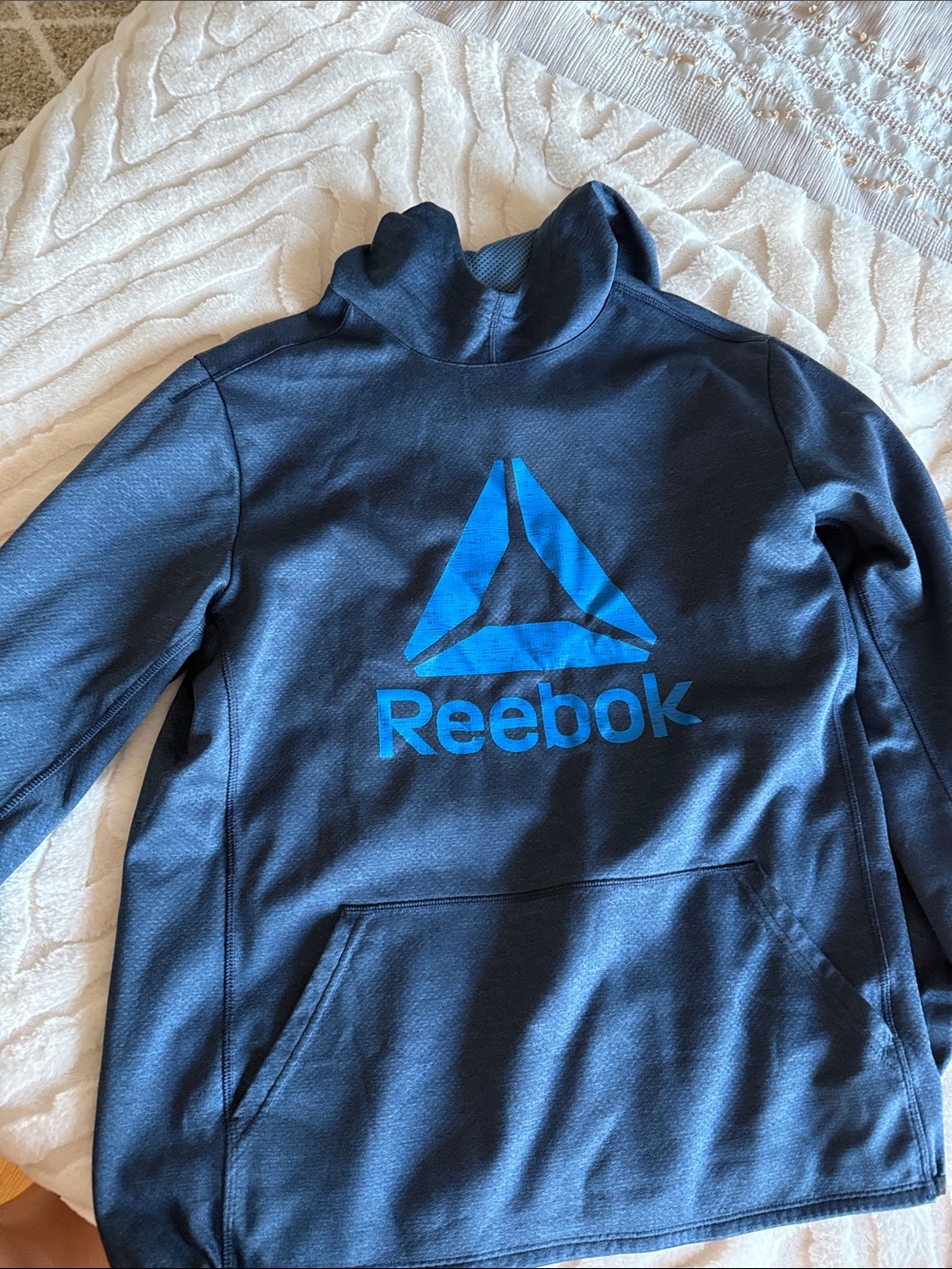 Reebok Navy Pullover with Bright Blue Logo